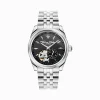 Flash Sale Automatikuhr mit 36 mm und Lilienemblem silberfarben Damen Uhren|Damenuhren